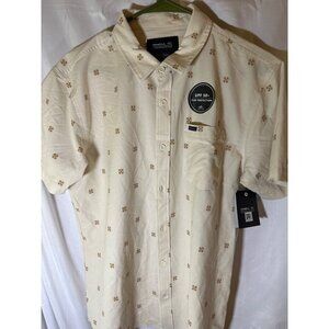 O'Neill Mens Trvlr Series Traverse Button Down Shirt UPF 50+ Sun, Size S, NWT